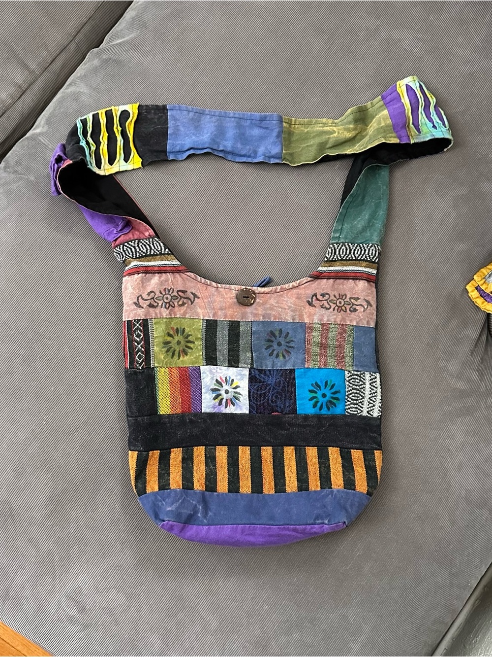 The Collection Royal Nepal Purse Shoulder Handbag Patchwork Colorful Bag